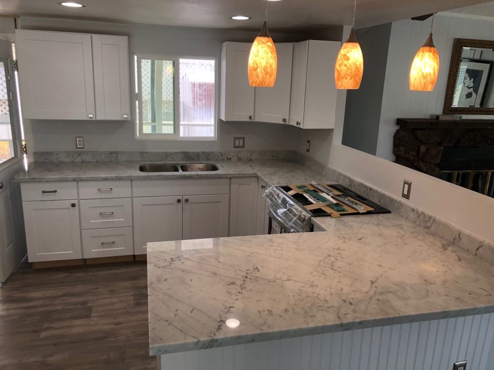 Finished mobile home kitchen remodel