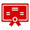 Certificate Icon Illustration