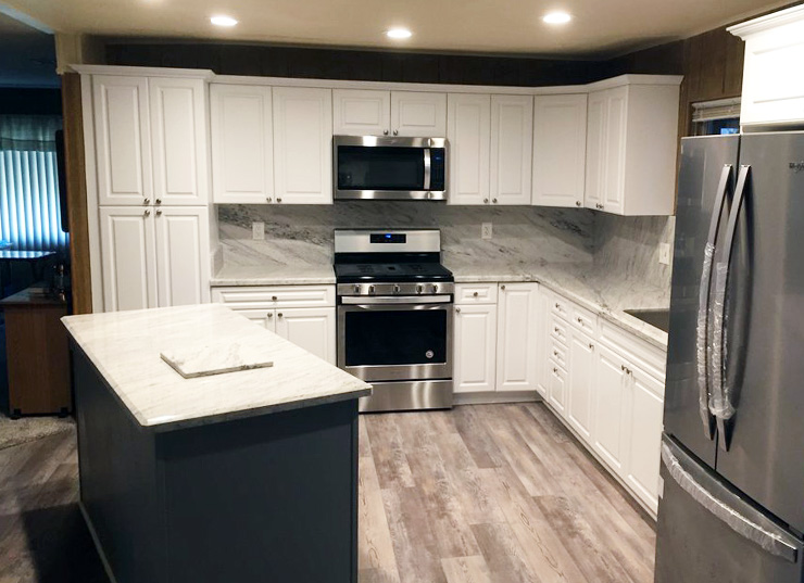 Our mobile home kitchen remodeling Work | Cal Star Mobile Home Construction