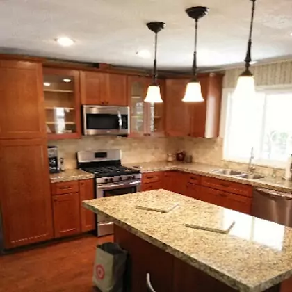 Mobile home kitchen remodeling Work with designing lights | Cal Star Mobile Home Construction